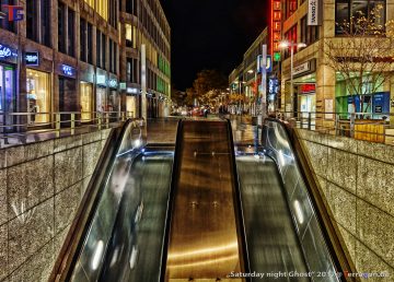Hannover City bei Nacht, November 2017