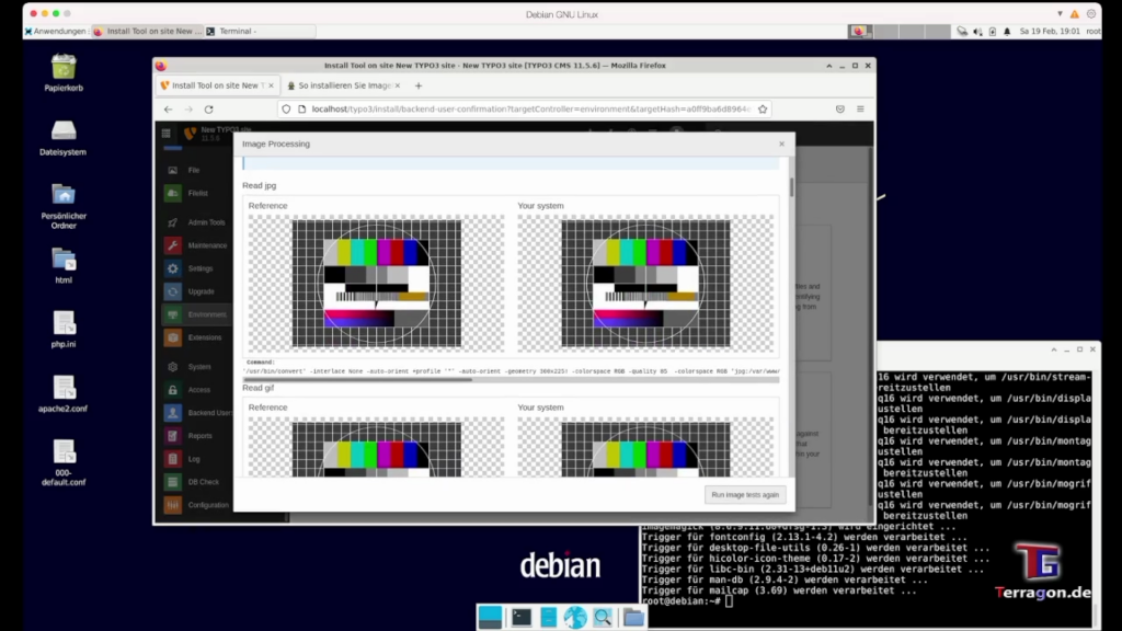 Debian 11 arm64 Webserver mit Typo3, Apache2, MariaDB, PHP 8, ImageMagick
