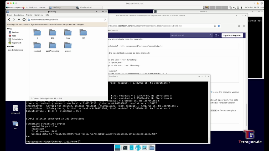 Install OpenFOAM and Paraview from Source on virtualized Debian 11 ARM64 on a M1 Silicon Chip