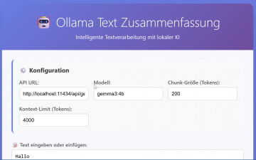 Terragon LongShort: Lange Texte einfach zusammenfassen mit Ollama - direkt im Browser