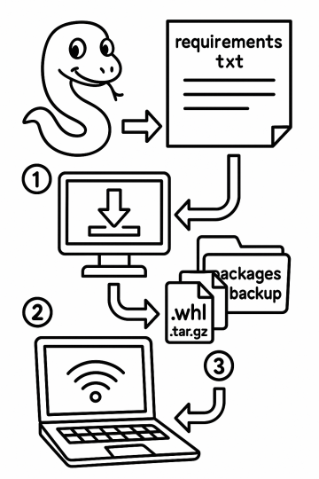Python-Umgebung sichern und offline wiederherstellen