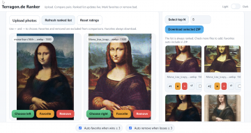 Terragon Ranker – Fotos auswählen leicht gemacht